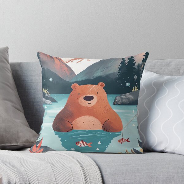 Item preview, Adventurous Bear River designed and sold by cute-animals99.