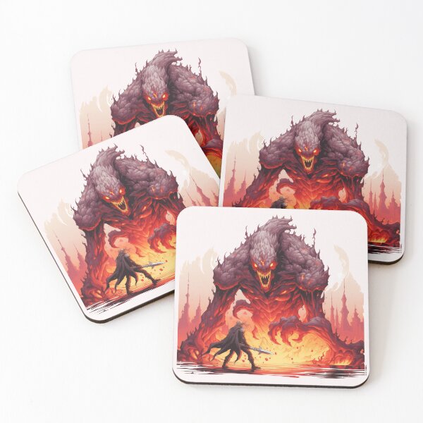 Item preview, Pixel Clash: Epic Battle between Warrior and Beast designed and sold by GreenInkXpress.