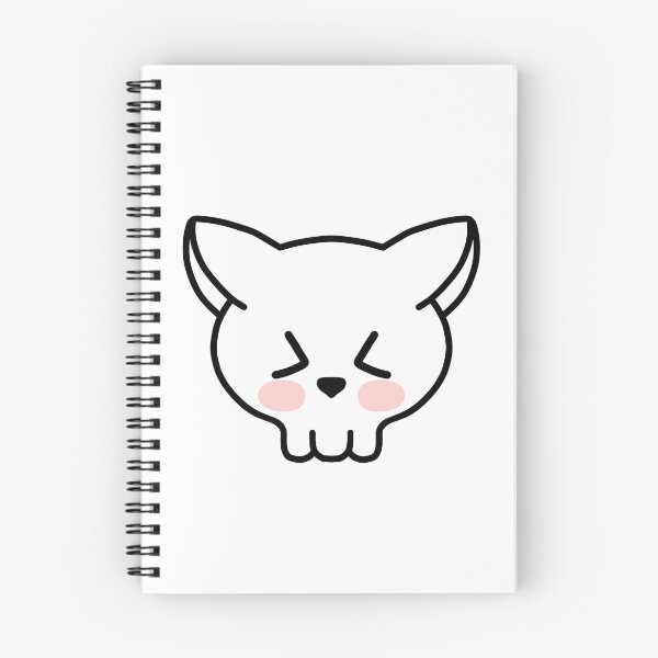 Item preview, Skull cat winking designed and sold by MelleGleice.