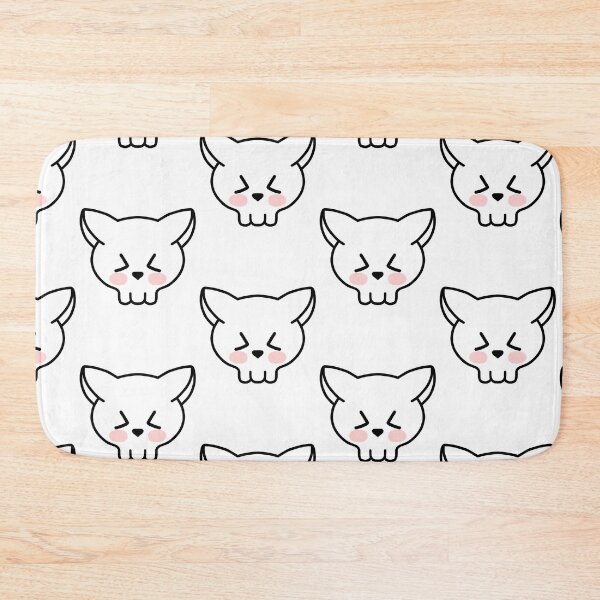 Item preview, Skull cat winking designed and sold by MelleGleice.