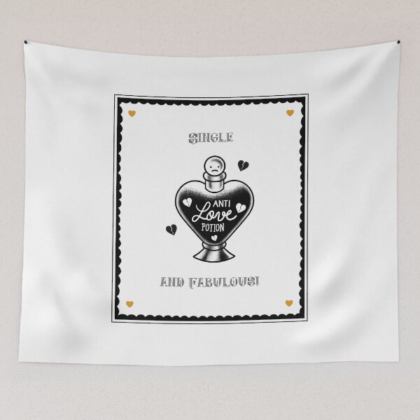 Item preview, Single and Fabulous Love Potion Funny Valentines Day Anti Valentines Day designed and sold by StudioTVDinners.
