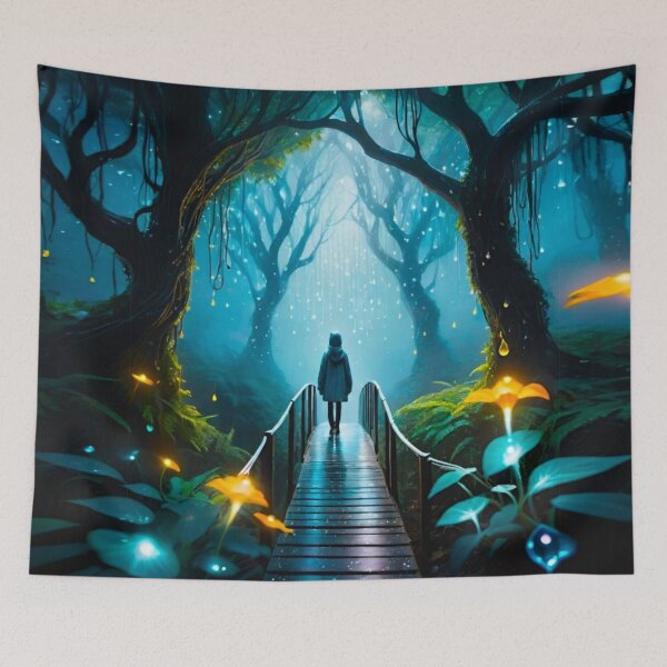 Item preview, Enjoying Rainy Walkway in the Woods designed and sold by Ethereal-Canvas.