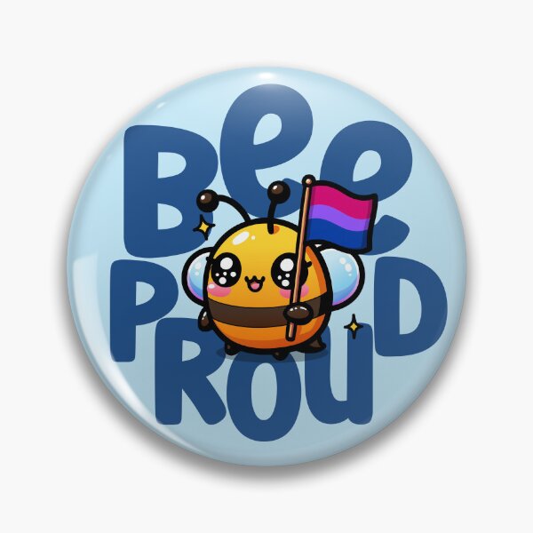 Artikelvorschau, Bisexual Pride Bee Kawaii Niedlicher Stil mit Bi-Flagge entworfen und verkauft von Gay-Koala.