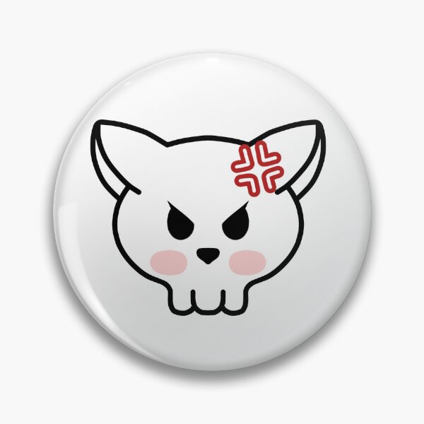 Item preview, Angry skull cat    designed and sold by MelleGleice.