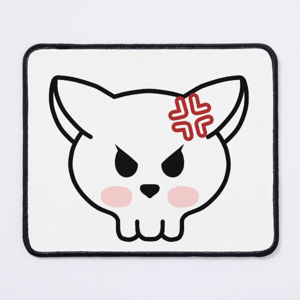 Item preview, Angry skull cat designed and sold by MelleGleice.