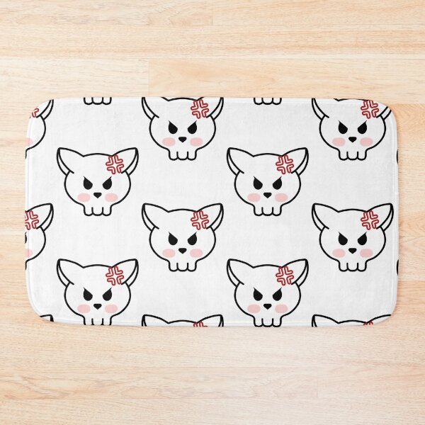 Item preview, Angry skull cat    designed and sold by MelleGleice.