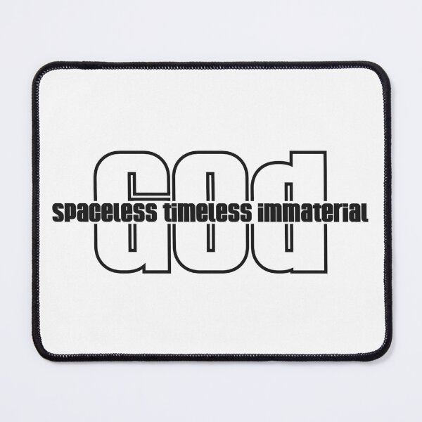 Item preview, Christian Apologetics Spaceless Timeless Immaterial (Black Font) designed and sold by CMTees.