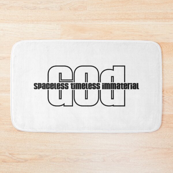 Item preview, Christian Apologetics Spaceless Timeless Immaterial (Black Font) designed and sold by CMTees.