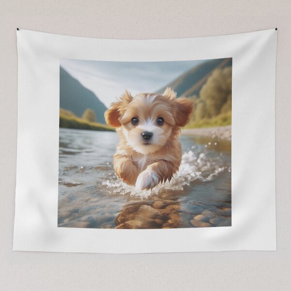 Item preview, Puppy in river designed and sold by Kasta1989.
