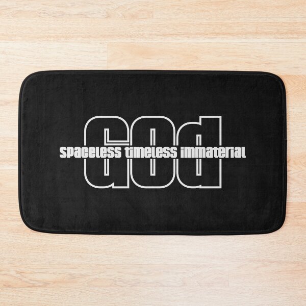 Item preview, Christian Apologetics Spaceless Timeless Immaterial (White Font) designed and sold by CMTees.