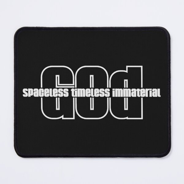 Item preview, Christian Apologetics Spaceless Timeless Immaterial (White Font) designed and sold by CMTees.