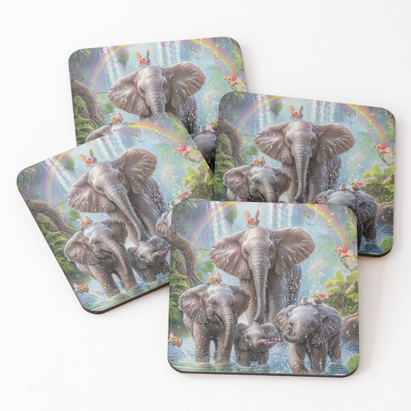 Item preview, Playful Elephants designed and sold by cute-animals99.