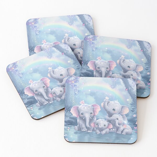Item preview, Elephant Splash Party designed and sold by cute-animals99.