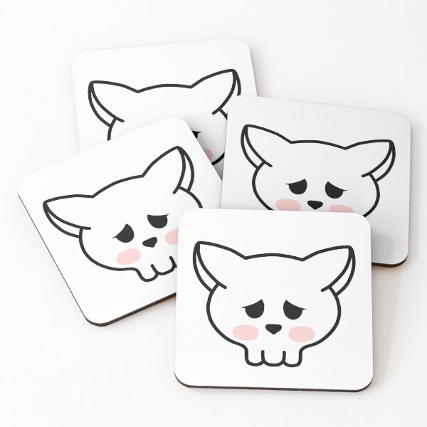 Item preview, Sad skull cat   designed and sold by MelleGleice.