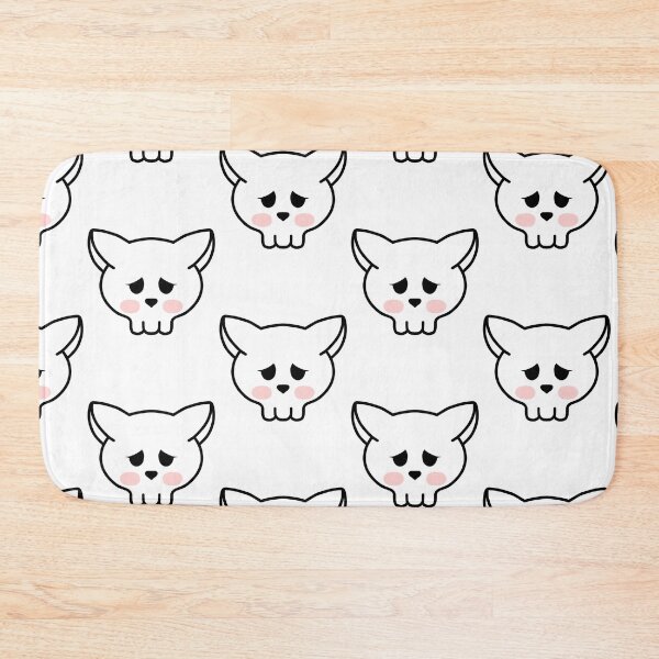 Item preview, Sad skull cat   designed and sold by MelleGleice.