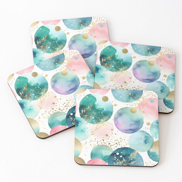 Item preview, Dreamy balls gold pattern pastel colors designed and sold by Naturitude.