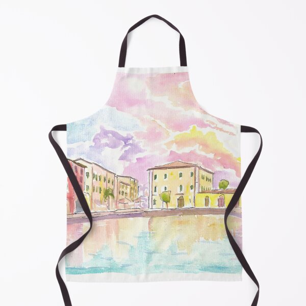 Item preview, View of Porto Vecchio Lazise with Clouds and Sun designed and sold by artshop77.