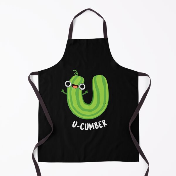 Item preview, U-cumber Funny Cucumber Pun (Dark BG) designed and sold by punnybone.