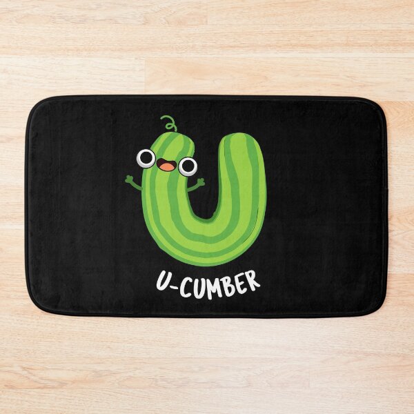 Item preview, U-cumber Funny Cucumber Pun (Dark BG) designed and sold by punnybone.
