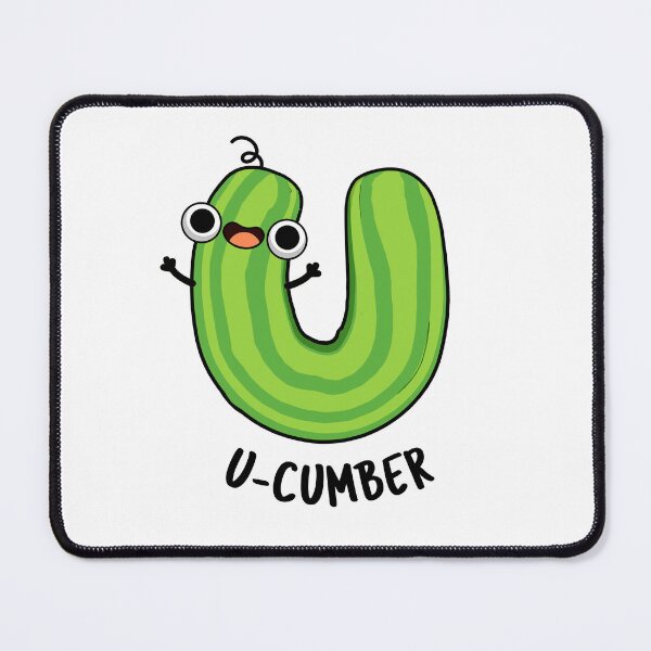 Item preview, U-cumber Funny Cucumber Pun  designed and sold by punnybone.