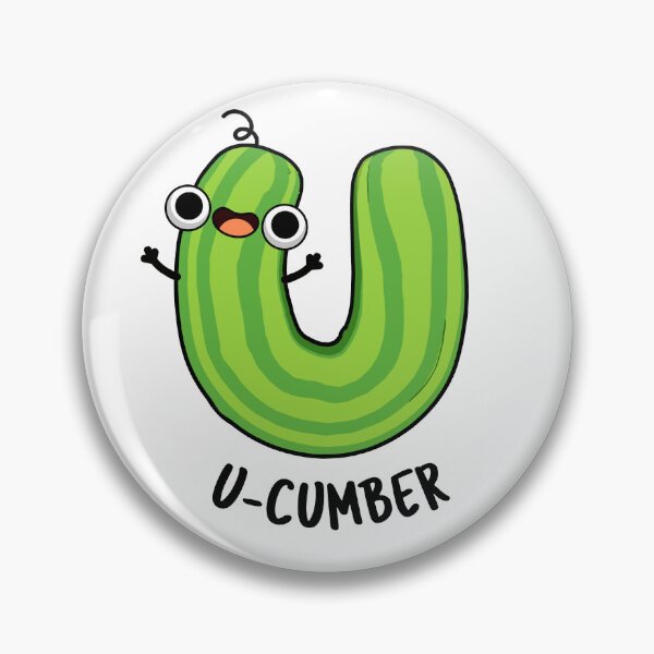 Item preview, U-cumber Funny Cucumber Pun  designed and sold by punnybone.