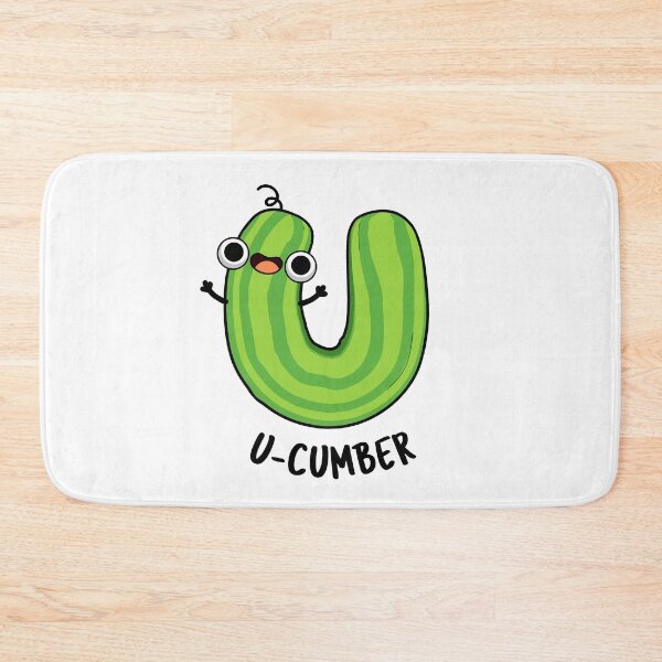 Item preview, U-cumber Funny Cucumber Pun  designed and sold by punnybone.