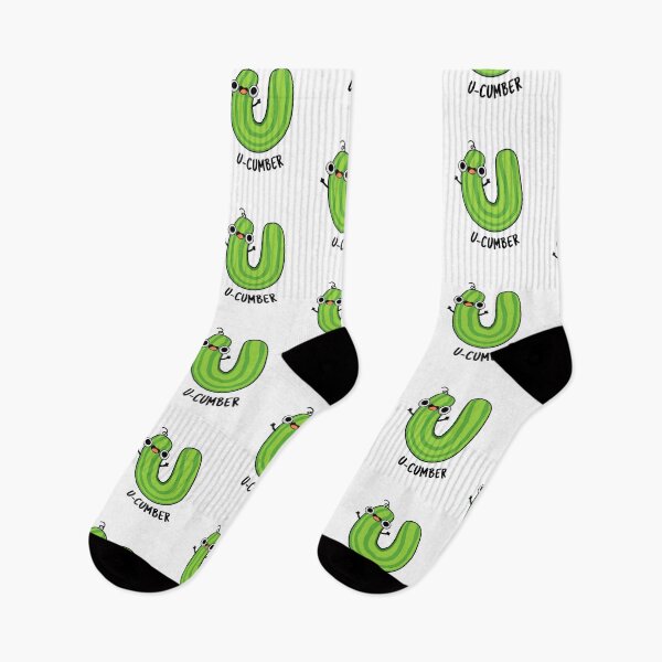 Item preview, U-cumber Funny Cucumber Pun  designed and sold by punnybone.