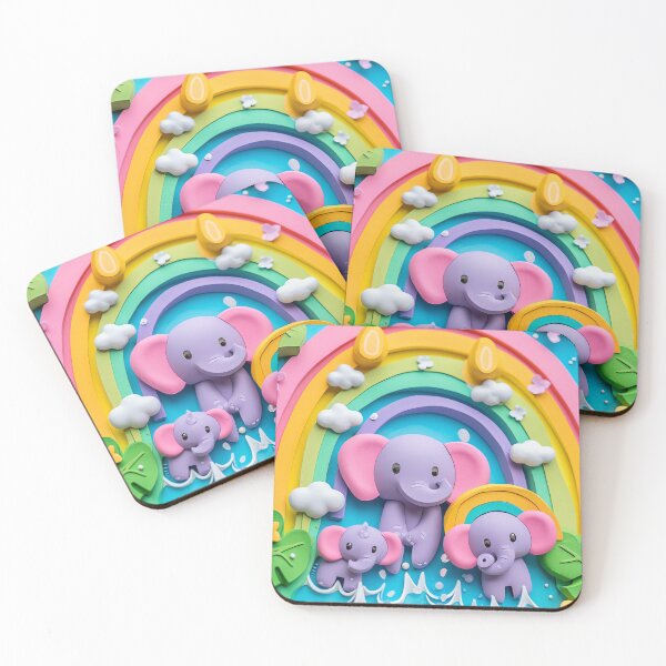 Item preview, Elephant Splash Party designed and sold by cute-animals99.