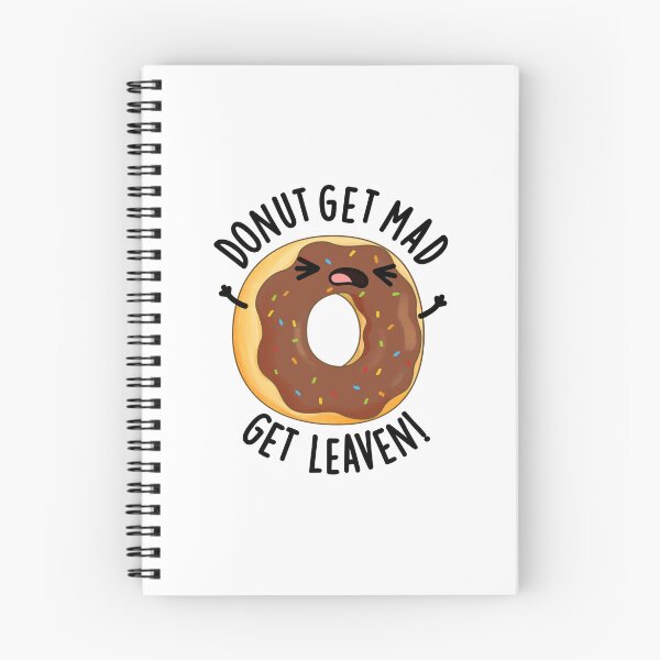 Item preview, Donut Get Mad Get Leaven Funny Donut Pun  designed and sold by punnybone.