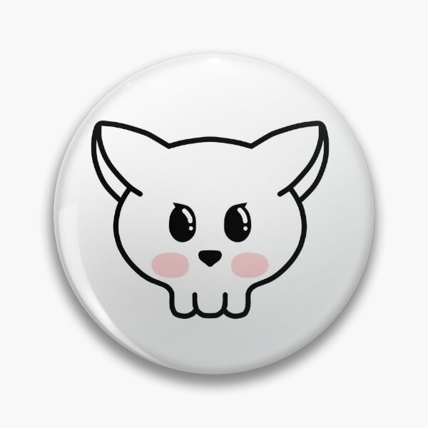 Item preview, Happy skull cat  designed and sold by MelleGleice.