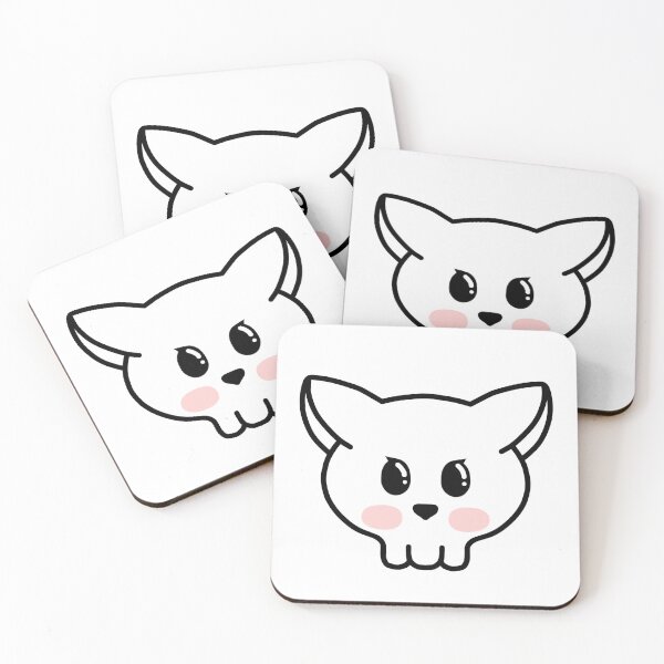 Item preview, Happy skull cat  designed and sold by MelleGleice.