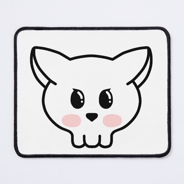 Item preview, Happy skull cat  designed and sold by MelleGleice.