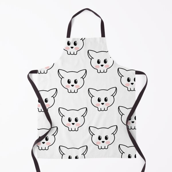 Item preview, Happy skull cat designed and sold by MelleGleice.