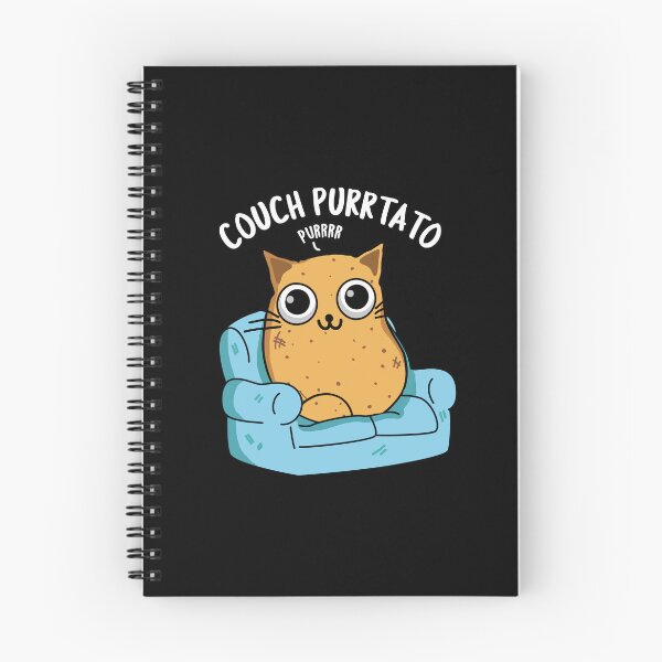 Item preview, Couch Purrtato Funny Potato Pun (Dark BG) designed and sold by punnybone.