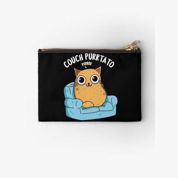 Item preview, Couch Purrtato Funny Potato Pun (Dark BG) designed and sold by punnybone.
