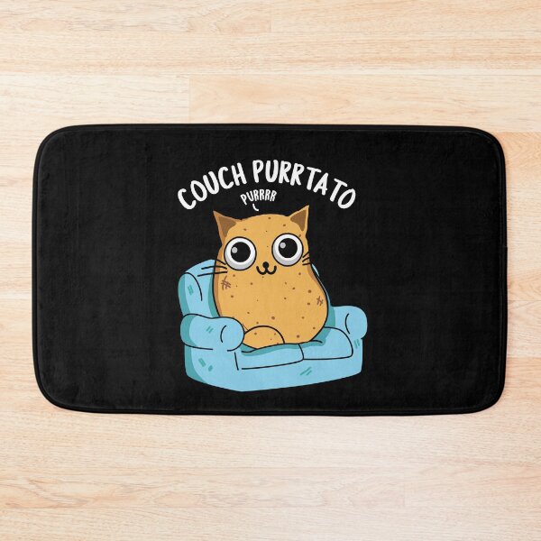Item preview, Couch Purrtato Funny Potato Pun (Dark BG) designed and sold by punnybone.