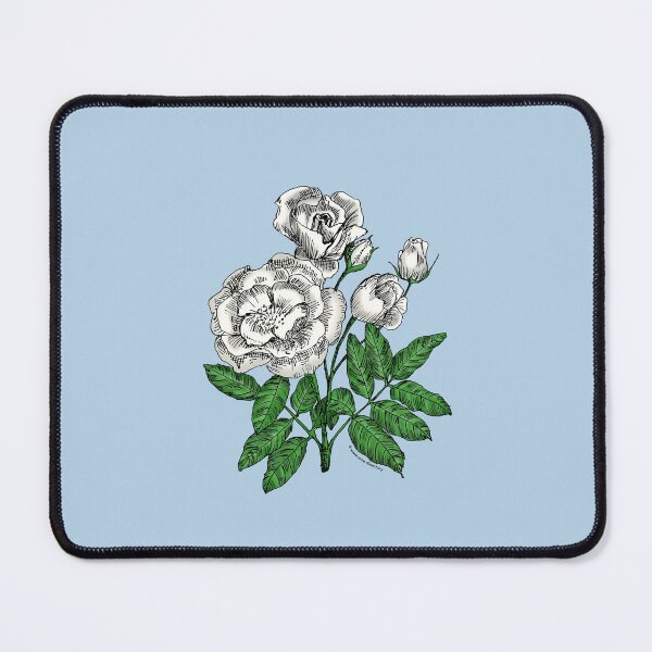 Item preview, White Cupped Rose Bloom Semi-Double 8-15 Petals In 2 Rows designed and sold by Rachael Taylor.