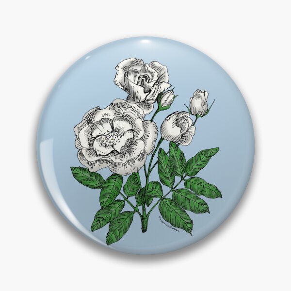 Item preview, White Cupped Rose Bloom Semi-Double 8-15 Petals In 2 Rows designed and sold by Rachael Taylor.