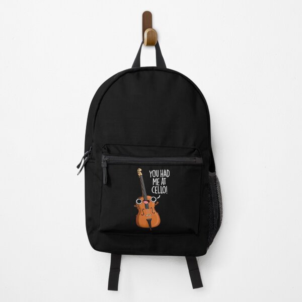 Item preview, You Had Me At Cello Funny Music Pun (Dark BG) designed and sold by punnybone.