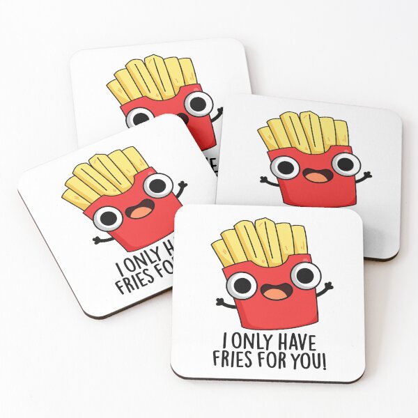 Item preview, I Only Have Fries For You Funny Food Pun  designed and sold by punnybone.