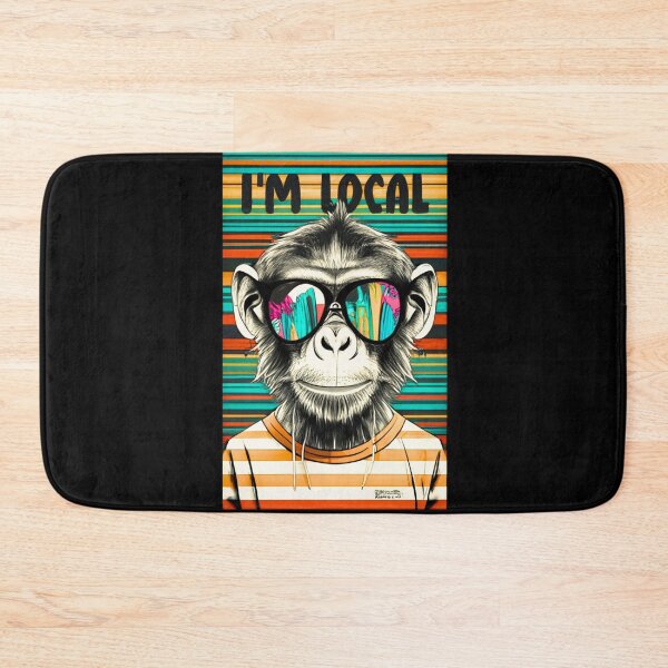 Item preview, I am local ! Monkey local  designed and sold by Funky  Fibers.