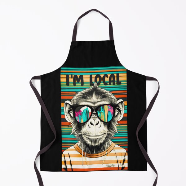 Item preview, I am local ! Monkey local  designed and sold by Funky  Fibers.