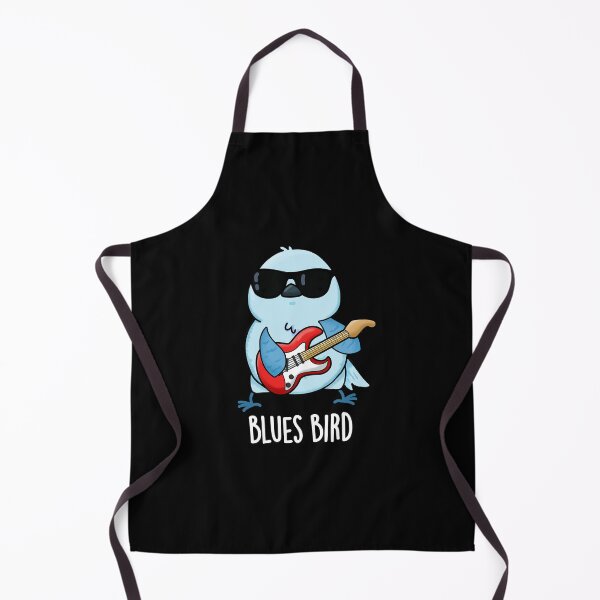 Item preview, Blues Bird Funny Bluebird Pun (Dark BG) designed and sold by punnybone.