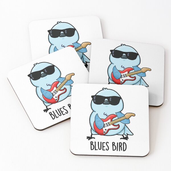Item preview, Blues Bird Funny Bluebird Pun  designed and sold by punnybone.