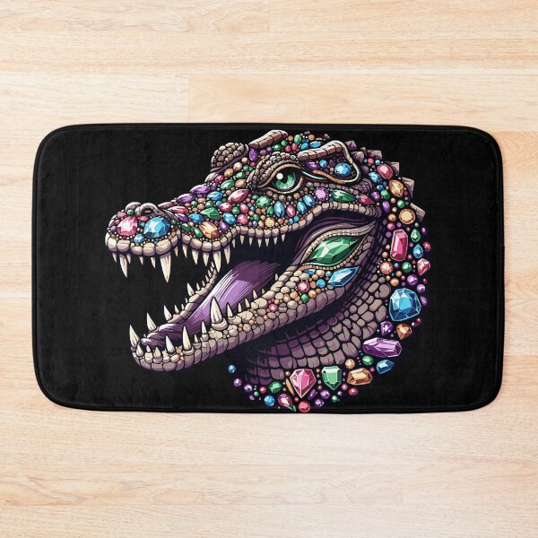 Item preview, Cocodrilo celestial - Arte de reptiles de piedras preciosas 3 designed and sold by iwcus.