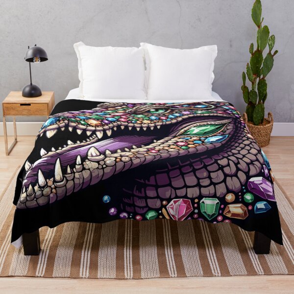 Item preview, Celestial Crocodile - Gemstone Reptile Art 3 designed and sold by iwcus.