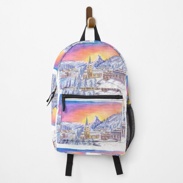 Item preview, Zermatt Switzerland with Matterhorn View in Winter Dawn designed and sold by artshop77.