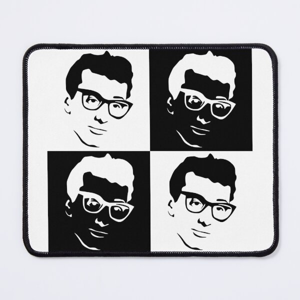 Item preview, Buddy Holly Black and White designed and sold by humnoo.