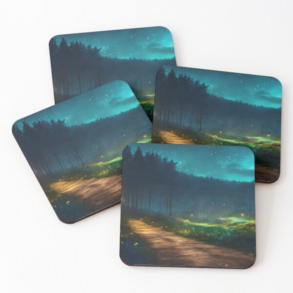 Item preview, Enchanted Moonlit Forest Path designed and sold by John v p.
