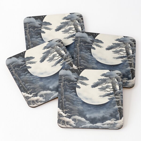 Item preview, Dense Taiga Coniferous Forest with huge ancient trees. designed and sold by Sol-threads.